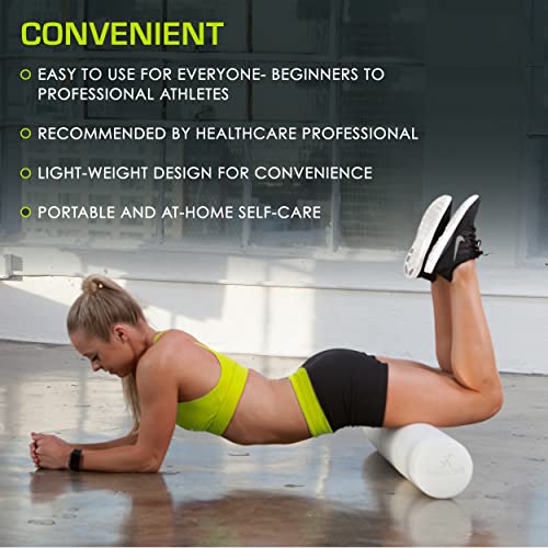ProsourceFit Flex Foam Rollers & Half-Round Foam Rollers 12” & 36” for Muscle Massage, Physical Therapy, Core & Balance Ex...