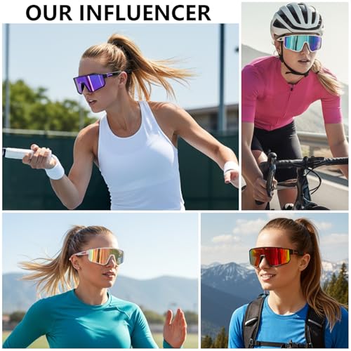 IKTOD 3 Pack Polarized Running Sunglasses for Women Mens Sunglasses UV Protection for Cycling Baseball Fishing