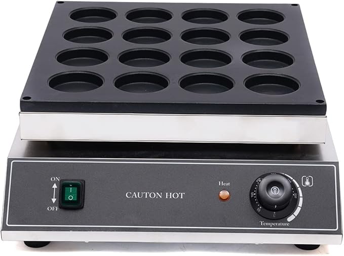16 Holes Red Bean Cake Maker, Waffle Baker Machine Nonstick End Alarm Commercial 1700W Electric Red Bean Cake Maker Wheel Cake Baking Machine Nonstick 16 Holes