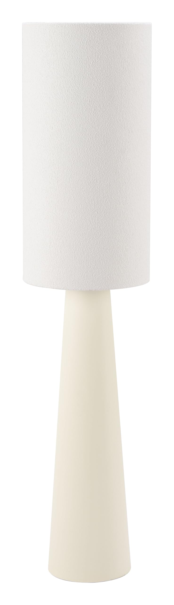 Zuo Floor Lamp, Modern White Lighting, PVC, 11.8in W x 11.8in D x 51.2in H, Model 56178
