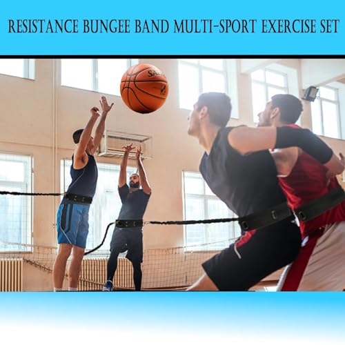 Hxszk Zone Defense Resistance Bands Training Kit - Basketball Defense Bands for Agility, Team Training and Athletic Traini...