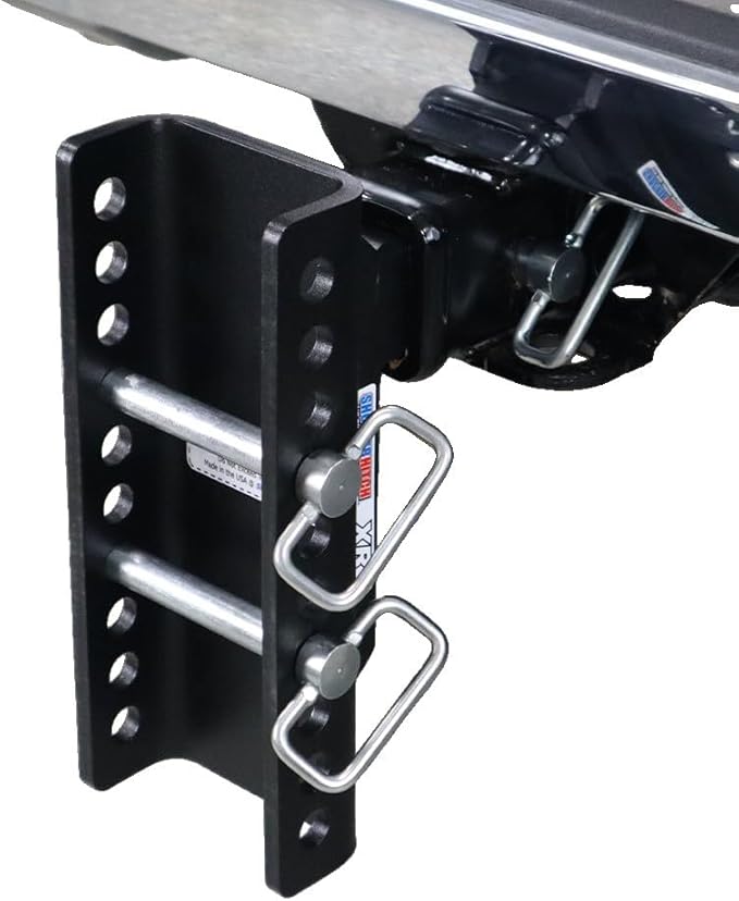 Shocker XR Adjustable Drop Hitch, Fits 2" Hitch Has 2" Ball 0-9" Drop