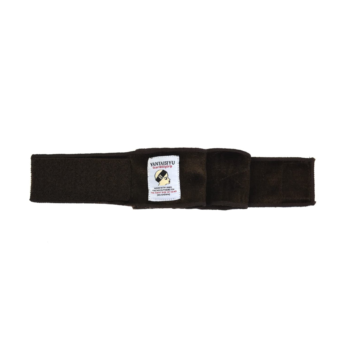 YANTAISIYU Wig Grip Band for Women Adjustable Non-Slip Wigs Scarf Grip Headband for Keeping Wig in Place (Dark Brown)