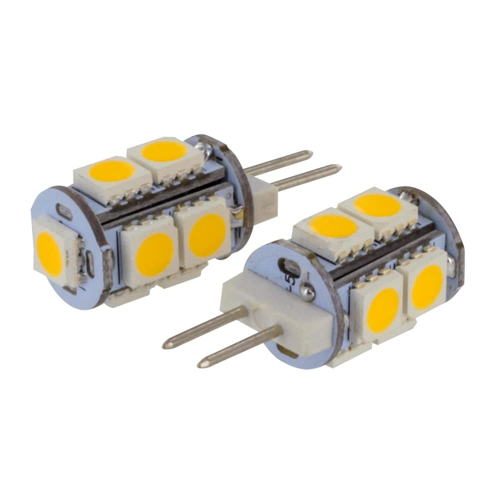 Valterra G4 & Jc10 Led Tower Bulb - Dimmable, 165Lum, 3500K, 10W, Warm White (2 Pack), Model Dg72611W