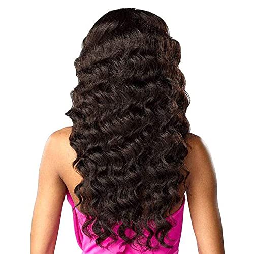 Sensationnel Instant Weave Half Wig - 8 Synthetic Blendwig Adjustable Drawstring for Seamless Hair Blending (T1B/4)