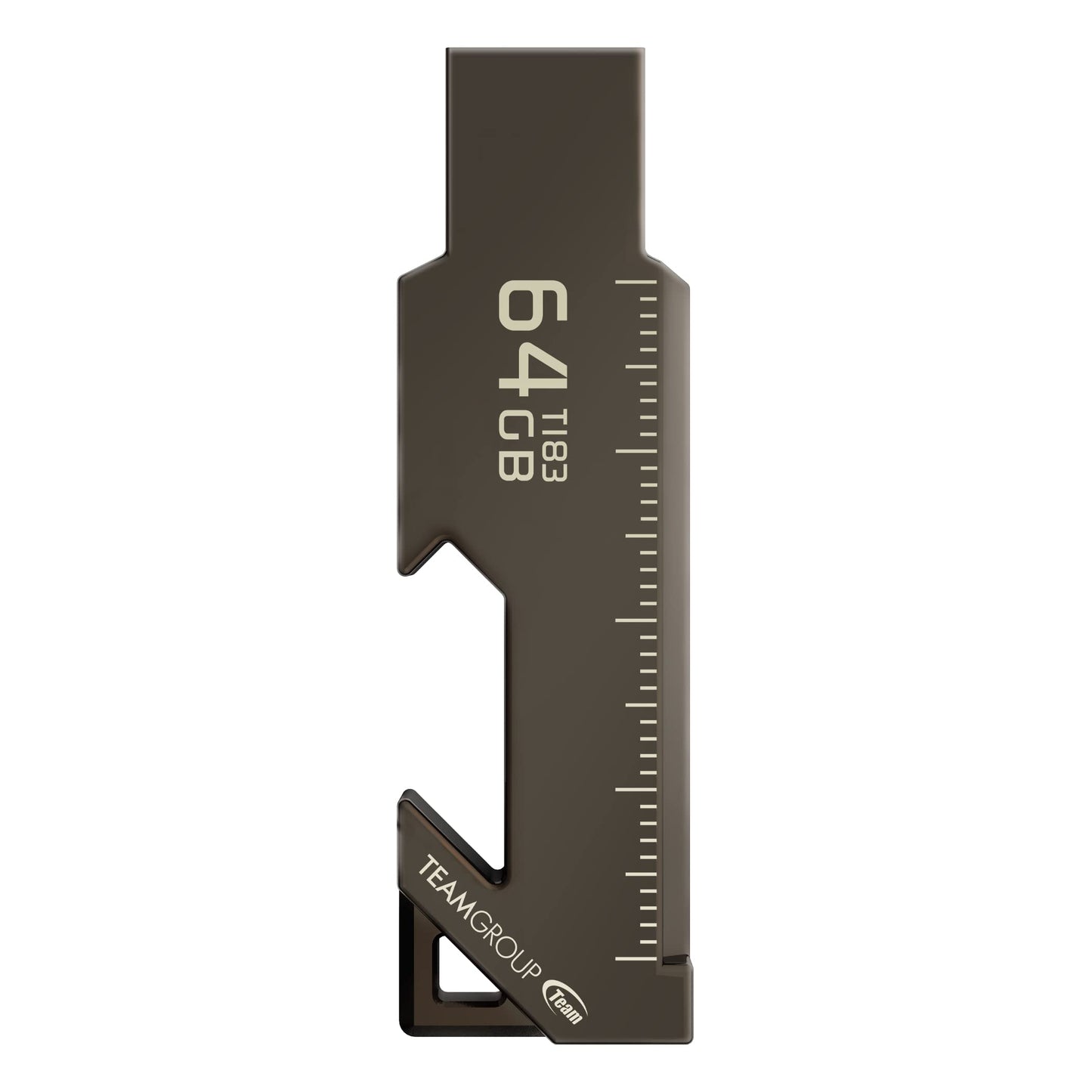 Teamgroup T183 64Gb Usb 3.2 Gen 1 3.1/3.0 Metal Magnetic Multi-Functional Read 100Mb/S Flash Thumb Drive Memory Stick Compatible With Computer/Laptop Nickel Black Tt183364Gf01 -Like New