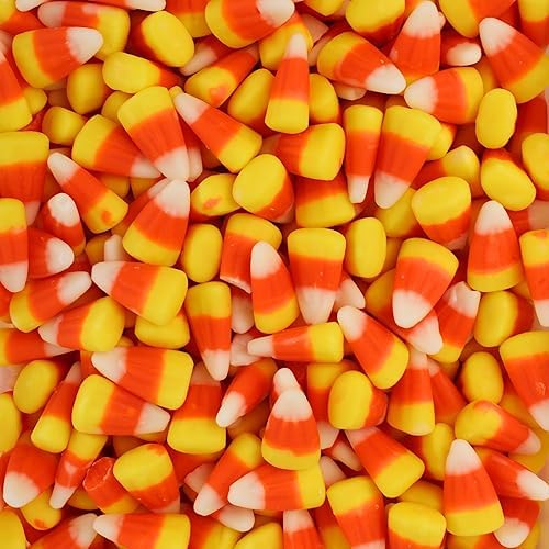 Classic Candied Corn - Bulk Harvest Season Thanksgiving Fall Corn Candy Mix - Made with Real Honey - by Queen City Candy Cave (1 Pound)