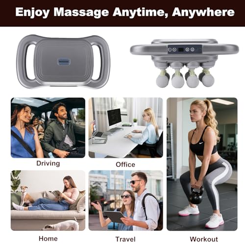 Novotechcal 16-Head Massage Gun Set, Deep Tissue Percussion Massager with 9 Modes and 9 Adjustable Intensities, Quiet Musc...