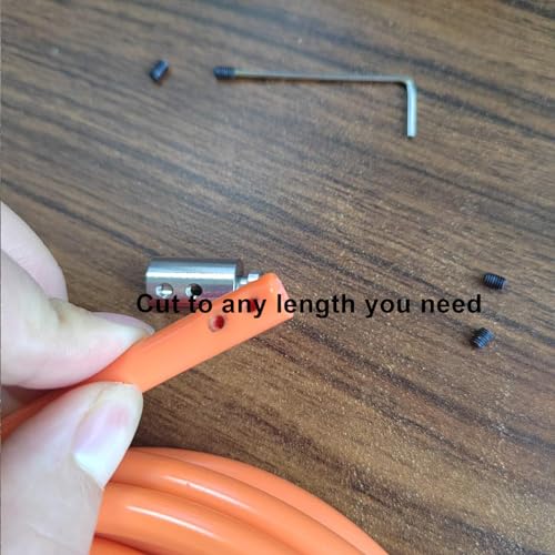 Replacement Cable for Weighted Jump Rope, 2lb Stainless Steel Wire with polyvinyl chloride Coating for Heavy Jump Ropes.14...