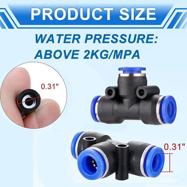 Mornajina Automatic Drip Irrigation Kits Garden Irrigation System, Includes 50FT 5/16 inch Irrigation Tubing Hose & 15Pcs 360° Bending Dropper Atomizing Mist Nozzles Tee for Garden Watering System