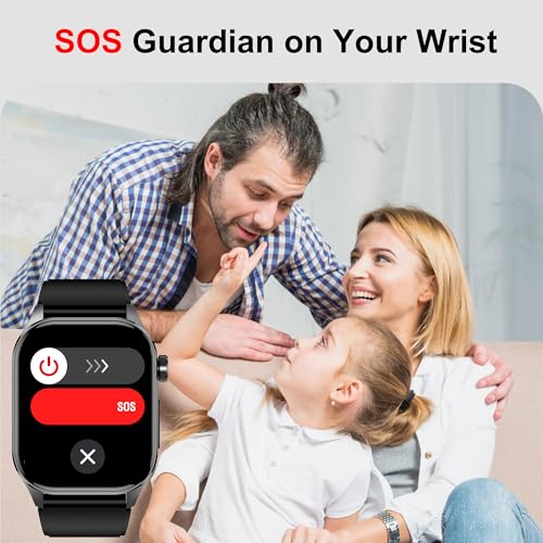 hellibito Advanced Health Smartwatch for Women Men with Real-Time Monitoring of Heart Rate, Blood Oxygen, Body Temperature...