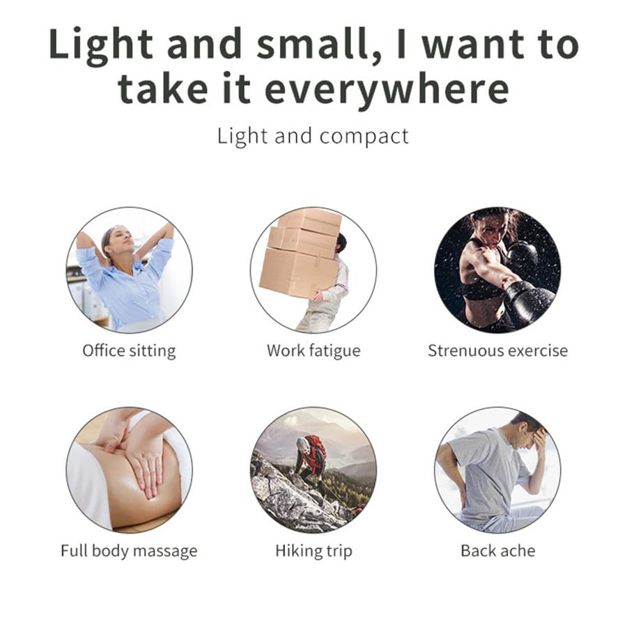 ZIIRCEH Massage Gun Deep Tissue,Percussion Massager with 9 Modes & 9 Intensities,Back Massager for Pain Relief Deep Tissu...