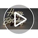 Happy Birthday Neon Sign, Happy Birthday Light Up Sign, Neon Happy Birthday Sign, Happy Birthday Led Sign for Backdrop All...