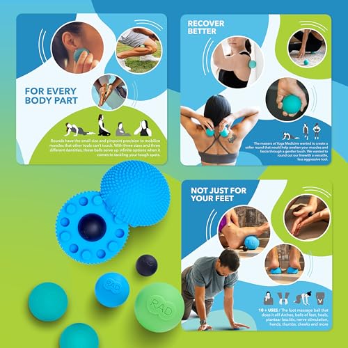 RAD Baller Bundle – Myofascial Release Balls for Full Body Mobility & Recovery, Trigger Point Relief – Includes Rounds (Se...