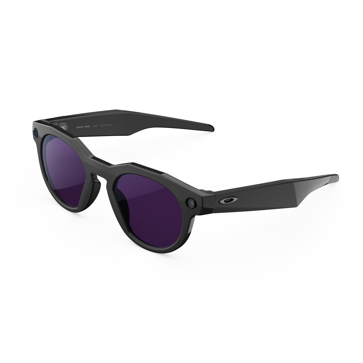 Oakley Meta HSTN, Black | Smart AI Glasses for Men, Women - Performance for Sports, Athletes - Camera, Audio, Video - 8 Hour Bat
