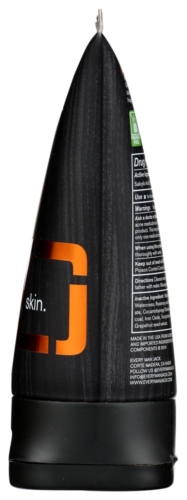 Every Man Jack Skin Clearing Face Scrub, Fragrance Free, 4.2 Fl Oz