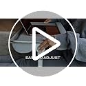 FoldWise 2-in-1 Lap & Bed Desk with Soft Cushions - Adjustable Height & Angle, Foldable Laptop Stand for Bed & Couch - Wri...