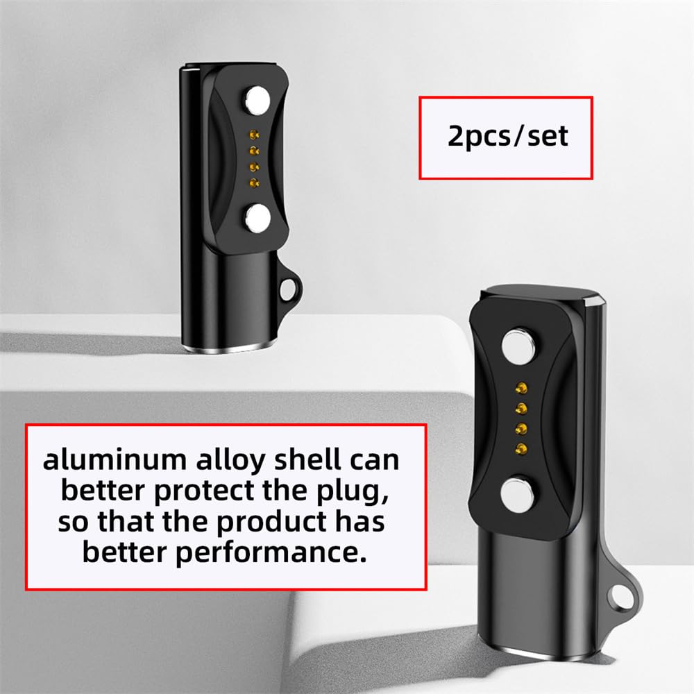 Xiwai 2Pcs/Lot Smart Watch Charging Adapter Magnetic Interface Usb Type-C To 2-Pin Charger Connector Compatible With Polar Vanta
