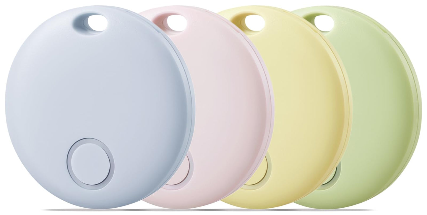 Reyke Air Tracker-4 Pack Smart Tag, Luggage Tracker Works with Apple Find My (iOS Only), Item Finder for Key, Backpack, Wallet,