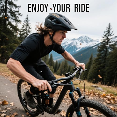 BATFOX NTA 8776 E-Bike & Mountain Bike Helmet for Adults Youth, E-MTB Cycling Helmet for Men Women (52-60CM)