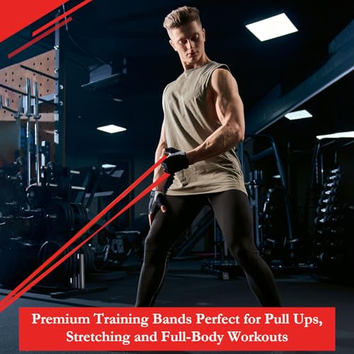 Foilswirl 8 Pcs Resistance Bands Pull up Bands Pull up Assistance Bands Exercise Workout Bands for Working Out Muscle Trai...