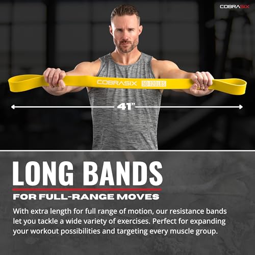 COBRASIX Resistance Bands | Long Resistance Bands for Working Out | Pull-Up Bands for Strength Training, Physical Therapy,...