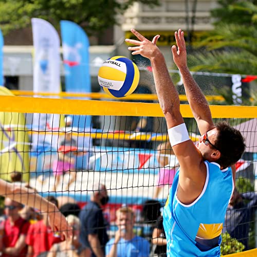 YANYODO Official Size 5 Volleyball Indoor Outdoor Volleyball Ball for Game Gym Training Beach Play Lightweight Soft Touch ...