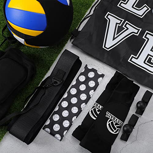 Honoson 7 Pcs Volleyball Training Equipment Aid Volleyball Serving Trainer Kit Gifts for Beginners