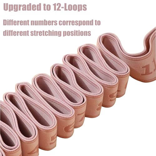 2PCS Stretch Strap for Dance Elastic Band for Gymnastics Stretching Strap Stretching Bands Multi-Loop Adjustable Exercise ...