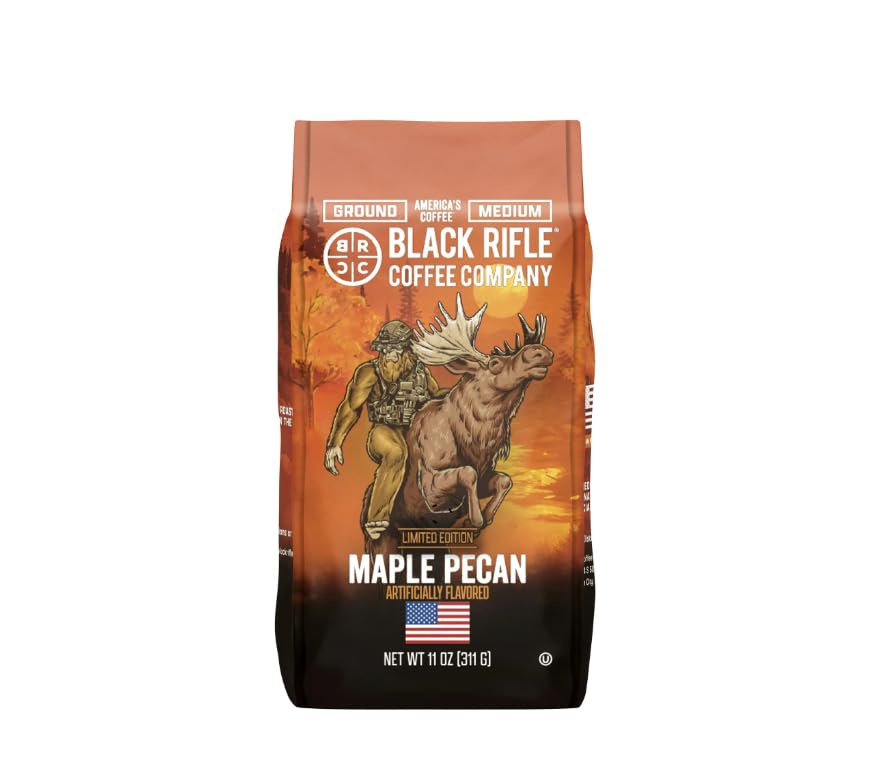 Black Coffee Company Maple Pecan Medium Roast Ground Coffee 11 OZ Bag