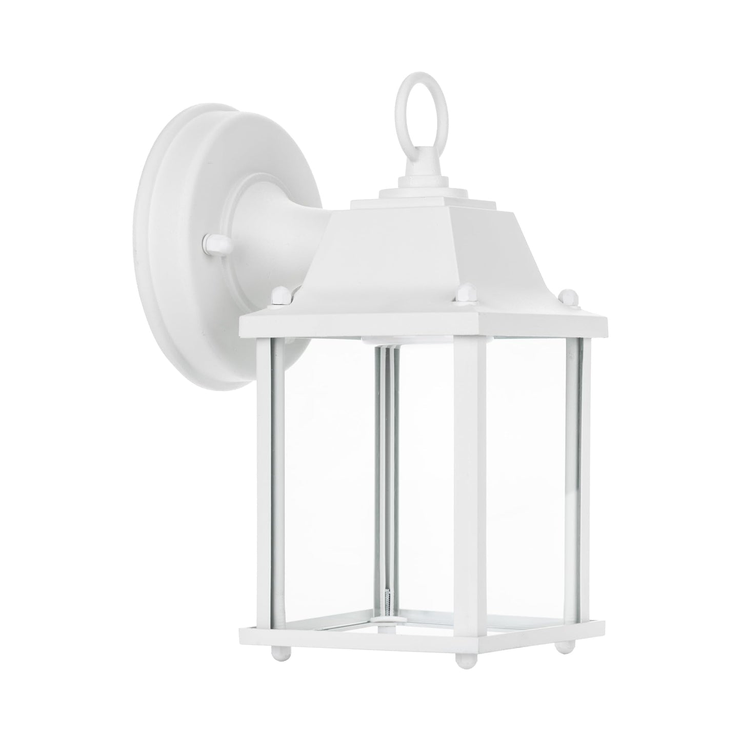 Lit-Path Outdoor Led Wall Lantern, 800 Lumen, Aluminum, Matte White, 9.5W, 1-Pack, Etl Qualified, Model Lt-Wl001