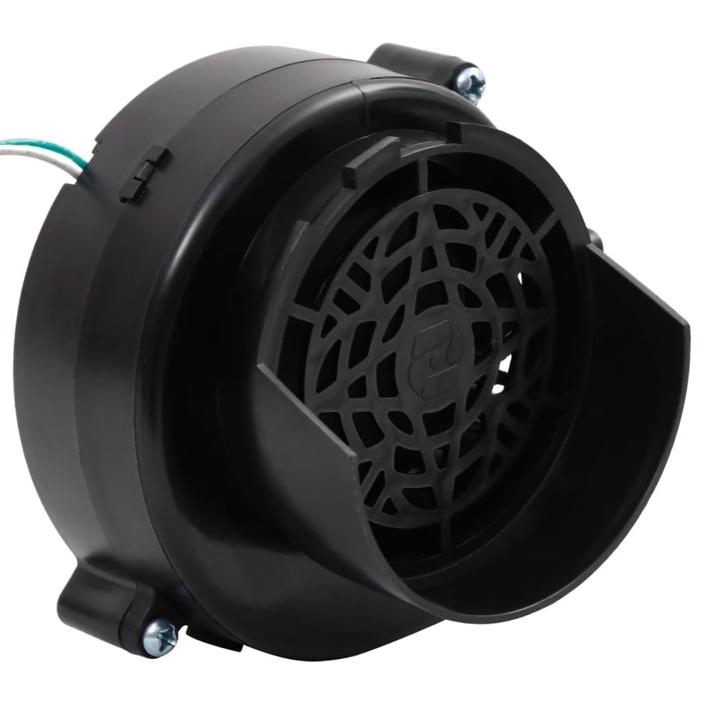 vidaXL LED String Lights and Fan, 15 LEDs, Indoor/Outdoor, 59.1in, Black and White, Model 51698, Durable Plastic