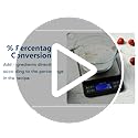 BOMATA Large Kitchen Scale with 0.1g/0.001oz High Precision, 5kg/11lb Bakery Scale with% Percentage Function, USB Recharge...