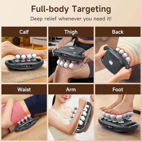 16 Head Massage Gun Deep Tissue,Percussion Massager with 9 Modes & 9 Intensities,Back Massager for Pain Relief Deep Tissu...