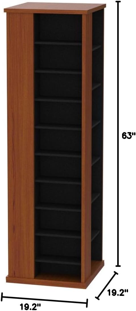 Venture Horizon Revolving Media Tower 1000 - Walnut