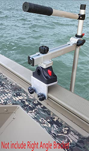 Brocraft Telescopic Transducer Pole with Deck Mount/Telescopic Transducer Pole Transducer Mount/Universal Live Sonar Trans...