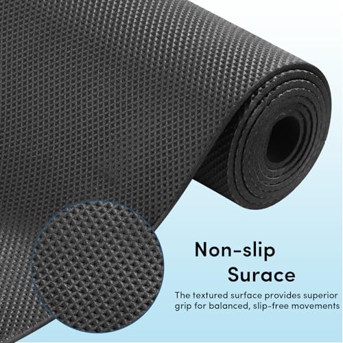10 Pack Yoga Mats Bulk, 68'' x 24'' x 4mm Thick Black Yoga Mats for Kids and Adults, Anti-Slip Tear-Resistant Exercise Mat...