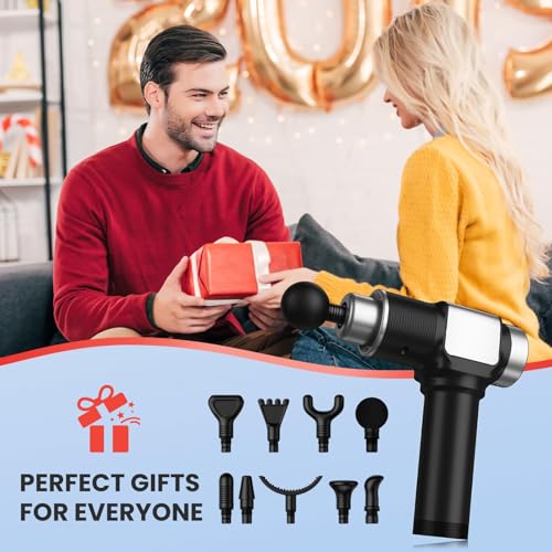 JQX Massage Gun, Deep Tissue Massager Gun for Pain Relief, Percussion Muscle Massage Gun for Athelets, Handheld Electric B...