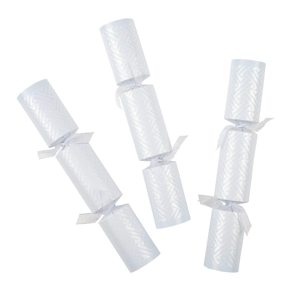 Caspari Fretwork Celebration in Pearl crackers and party favor - 6 party favor Per Box