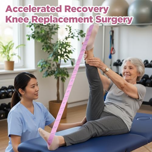 Stretching Strap with 11 Loops Yoga Stretch Strap for Physical Therapy Pilate Ballet Dance Non Slip Exercise Leg Stretch B...