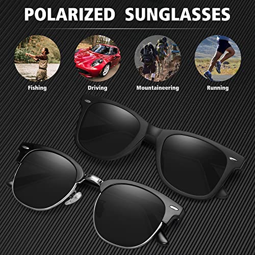 MEETSUN Polarized Sunglasses for Men Women Classic Retro Sun Glasses for Driving Fishing UV Protection