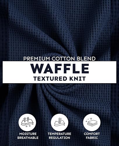 Andrew Scott Men's Traditional Waffle Thermal Underwear Bottoms | Cotton Blend Baselayer Thermal Pants | Multi Packs