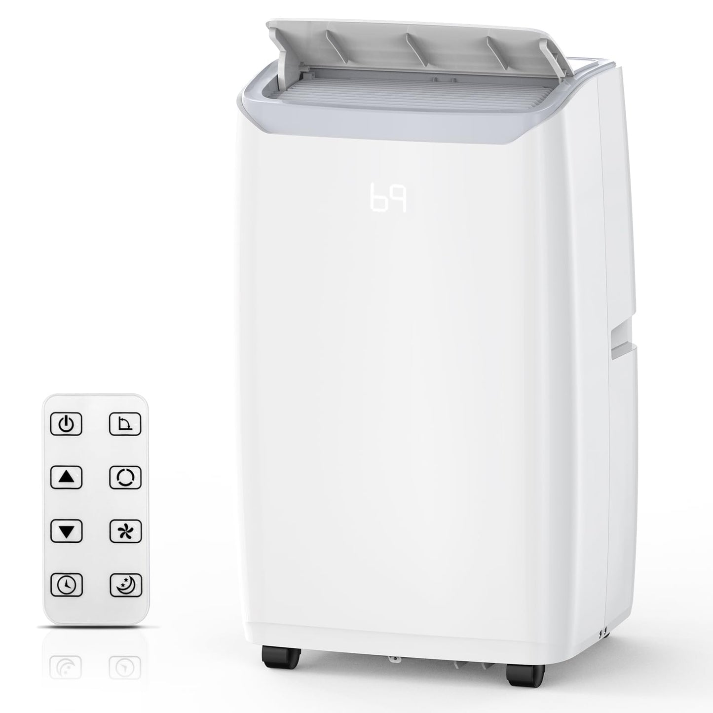 14000Btu Portable Air Conditioner Cools up to 750 Sq.Ft, 3-in-1 Quiet Portable AC Unit with Remote Control & Installation Kits f