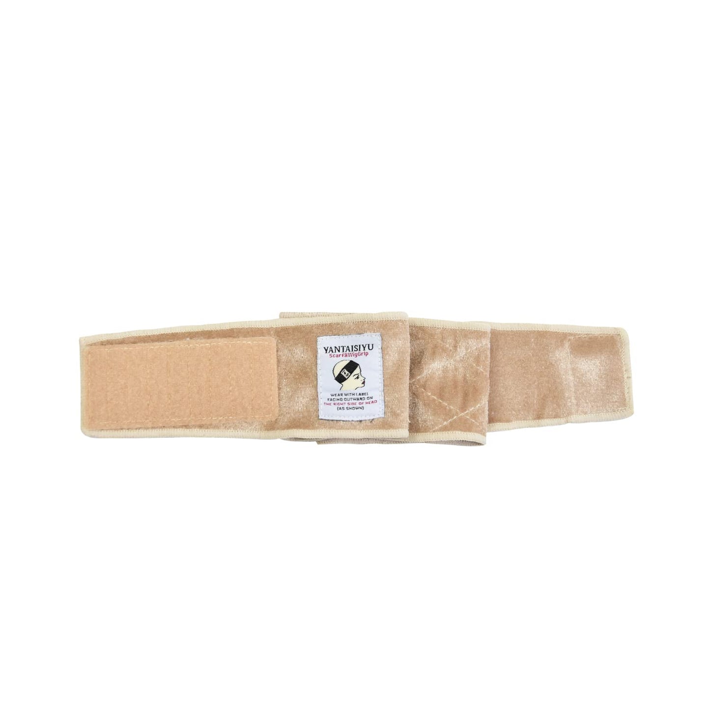YANTAISIYU Wig Grip Band for Women Adjustable Non-Slip Wigs Scarf Grip Headband for Keeping Wig in Place (Beige)