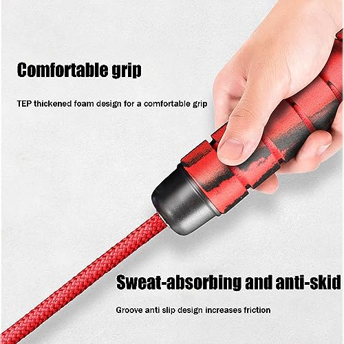 16 FT Long Jump Rope for Kids Adults,Double Dutch Jump Rope,Adjustable Skipping Ropes with High-strength Nylon Braided Rop...