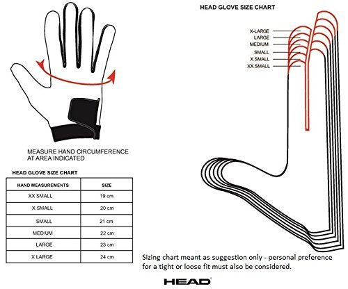 HEAD Leather Racquetball Glove - Renegade Extra Grip Breathable Mesh Glove - Medium, Left Hand