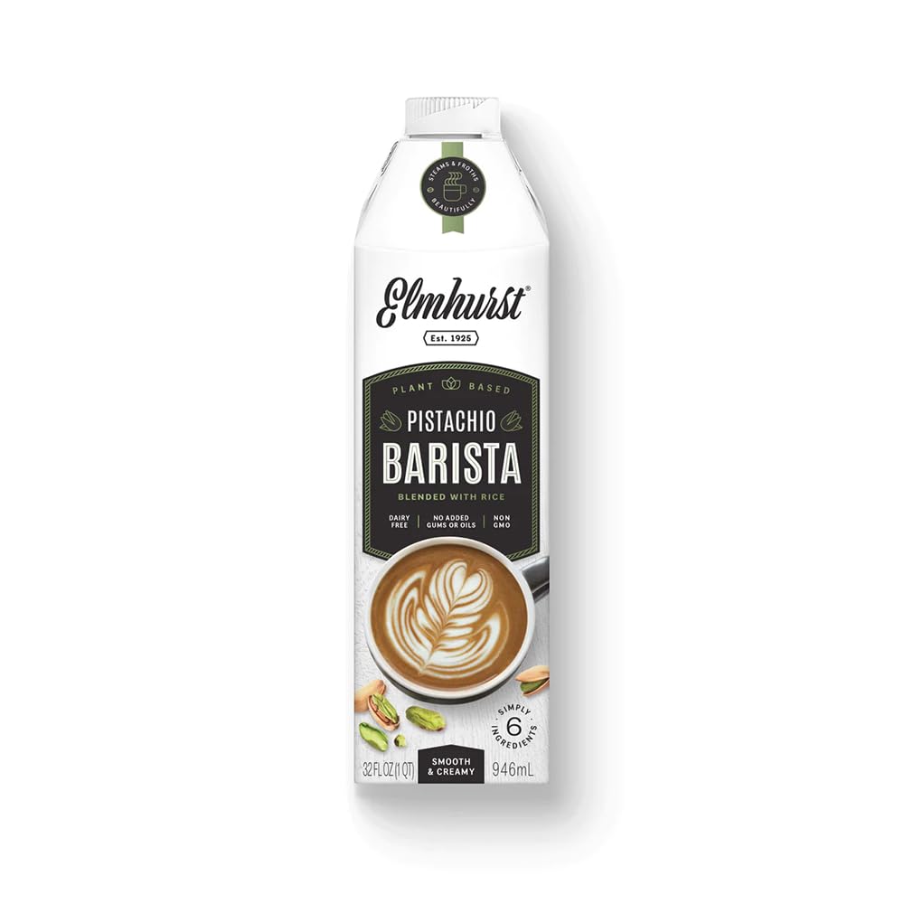 Elmhurst Barista Pistachio Milk 32 Fl Oz