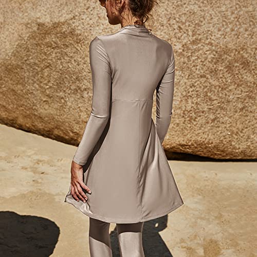 IBTOM CASTLE Muslim Swimsuits for Women Modest Swimwear Long Sleeve Burkini Pants Full Cover Islamic Bathing Suit
