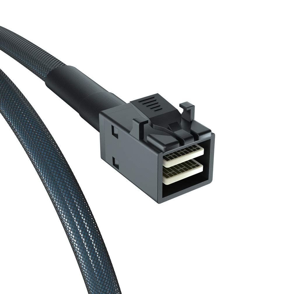 Internal Mini Sas Hd Sff-8643 To 4Xsff-8482 Fan-Out Sas Cable With Ide Molex Sata Power For Raid Controller To Hard Drive, 12Gb/