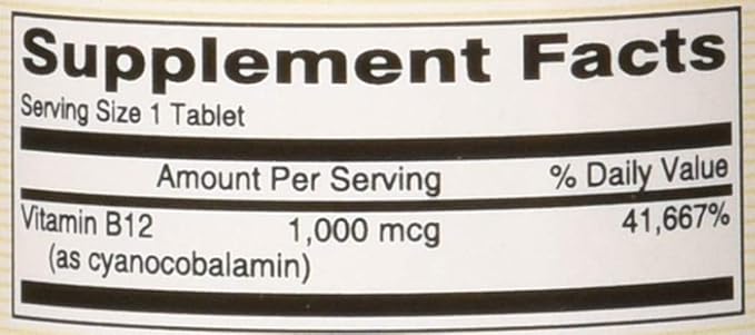 Mason Natural Vitamin B-12 1000mcg Sublingual Tablets - 100 Ea